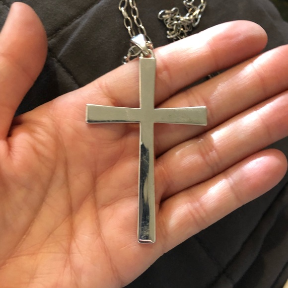 Milor Italy Sterling Silver Cross Necklace - Picture 2 of 4